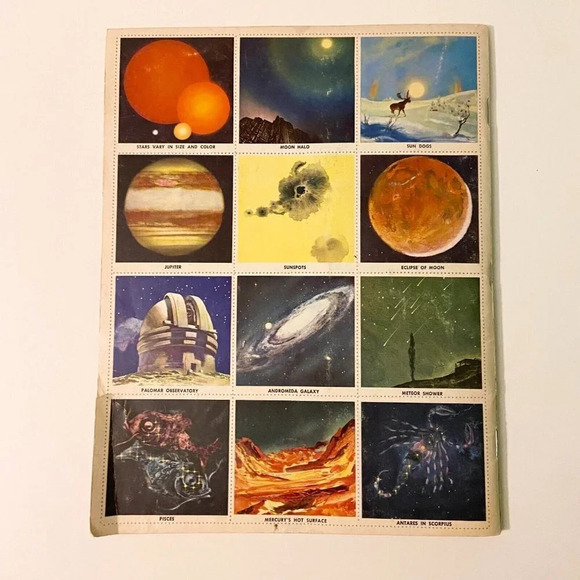 Vintage 1976 The Golden Stamp Book Stars  and Planets Complete - Picture 2 of 15